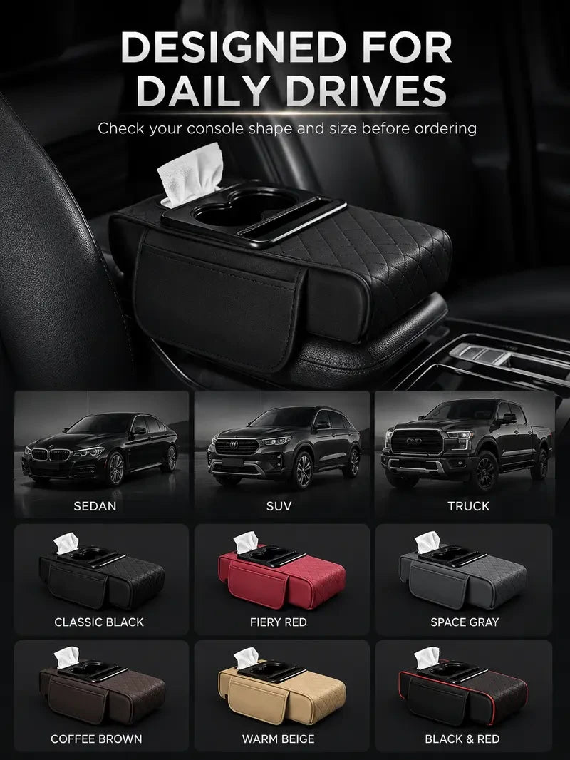 Multifunctional Car Armrest Organizer