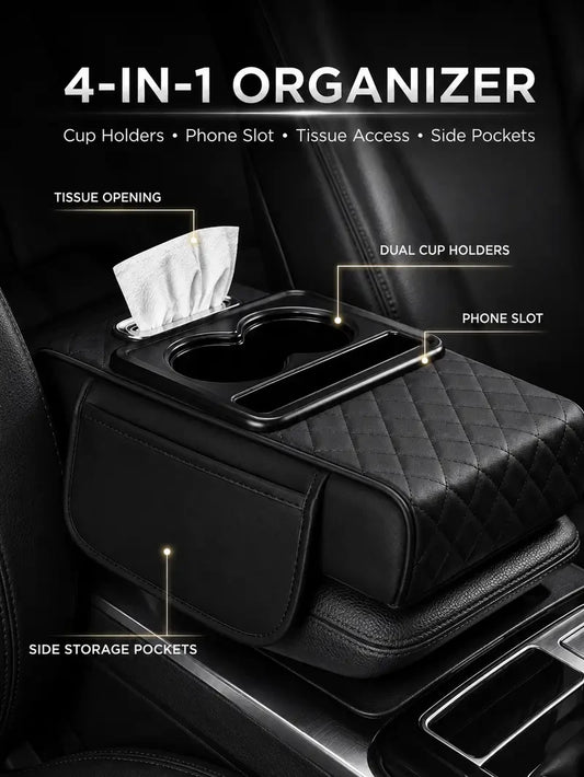 Multifunctional Car Armrest Organizer