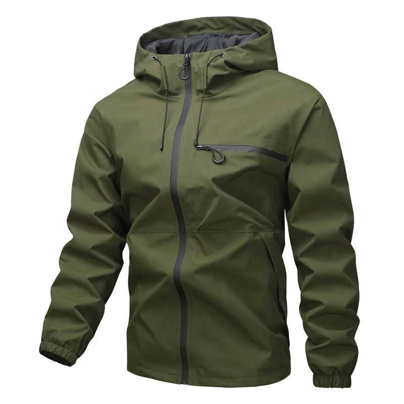 Mens Outdoor Waterproof Hooded Jacket