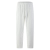 Men’s Waffle-Knit Drawstring Straight-Leg Pants