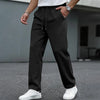 Men’s Waffle-Knit Drawstring Straight-Leg Pants