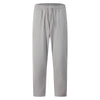 Men’s Waffle-Knit Drawstring Straight-Leg Pants