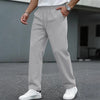 Men’s Waffle-Knit Drawstring Straight-Leg Pants