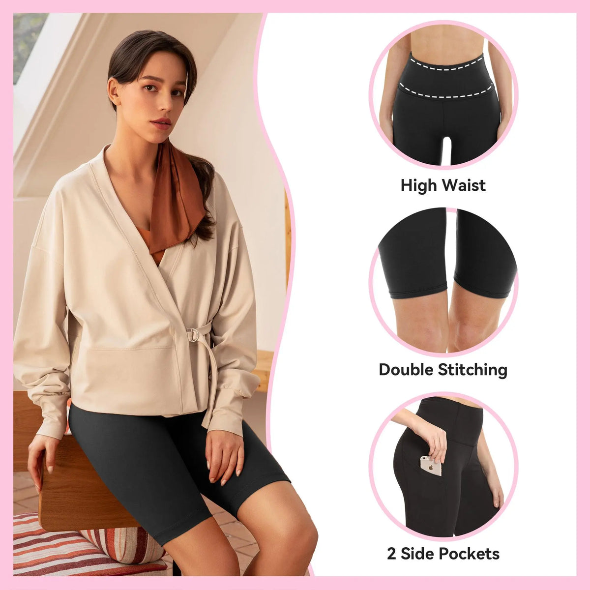 💕Comfortable support, practical storage, and flexible movement — made for everyday wear.