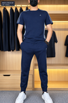 Men’s Casual Two-Piece Set – Short-Sleeve Top & Joggers