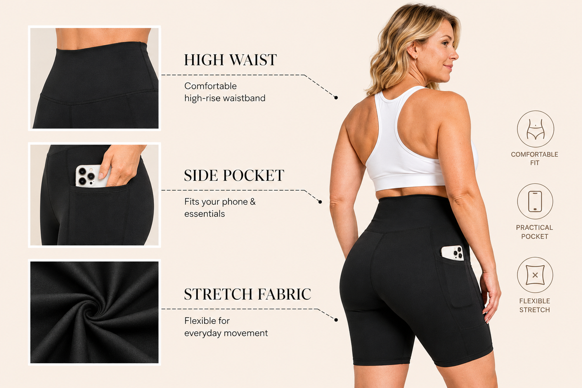 💕Comfortable support, practical storage, and flexible movement — made for everyday wear.