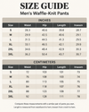 Men’s Waffle-Knit Drawstring Straight-Leg Pants
